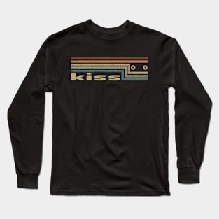 Kiss Cassette Stripes Long Sleeve T-Shirt